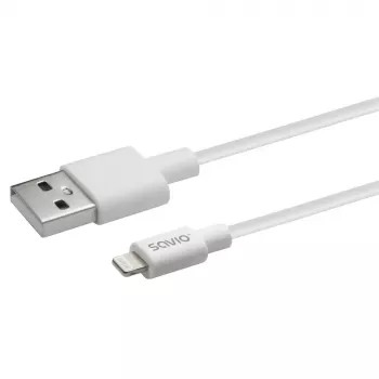 Cable USB Savio CL-192 1m USB A USB 2.0 Blanco