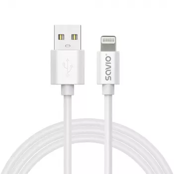 Cable USB Savio CL-192 1m USB A USB 2.0 Blanco