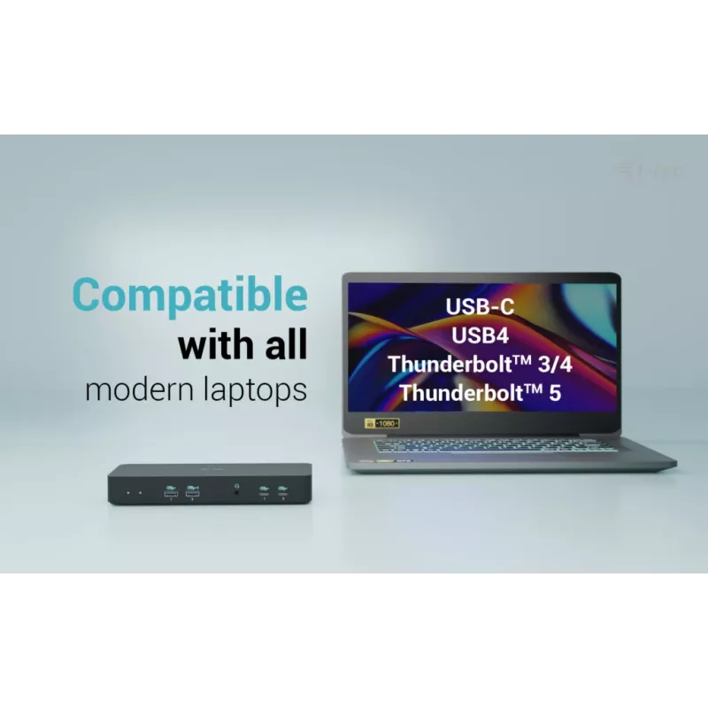Estación de acoplamiento I-tec USB-C Intelligent Triple Display + Power Delivery 100W