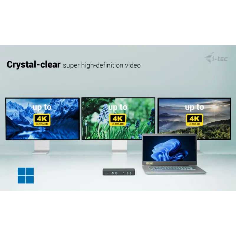 Estación de acoplamiento I-tec USB-C Intelligent Triple Display + Power Delivery 100W