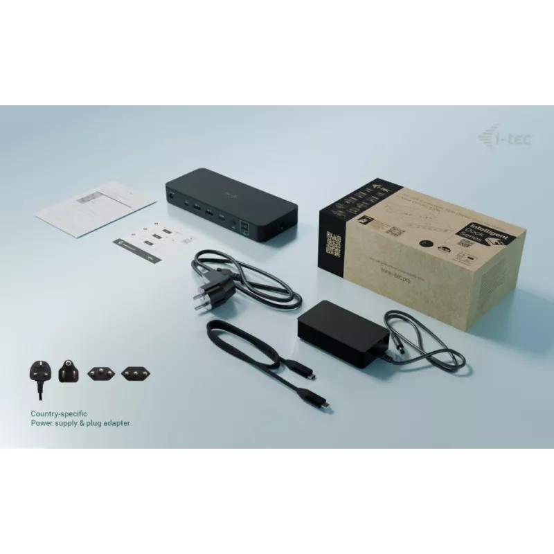 Estación de acoplamiento I-tec USB-C Intelligent Triple Display + Power Delivery 100W