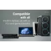 ITEC i-tec USB-C KVM Dock PRO para tres hosts, Dual-Video, 2x Power Delivery (máx. 92W), USB 3.2, 10 Gbit/s, Gigabit-Ethernet