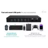 ITEC i-tec USB-C KVM Dock PRO para tres hosts, Dual-Video, 2x Power Delivery (máx. 92W), USB 3.2, 10 Gbit/s, Gigabit-Ethernet