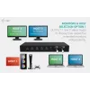 ITEC i-tec USB-C KVM Dock PRO para tres hosts, Dual-Video, 2x Power Delivery (máx. 92W), USB 3.2, 10 Gbit/s, Gigabit-Ethernet