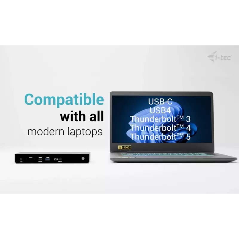 Estación de acoplamiento i-tec Thunderbolt4 Triple Display + Power Delivery 96W