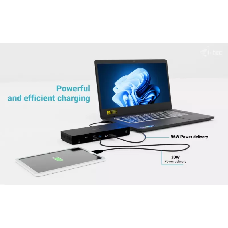 Estación de acoplamiento i-tec Thunderbolt4 Triple Display + Power Delivery 96W