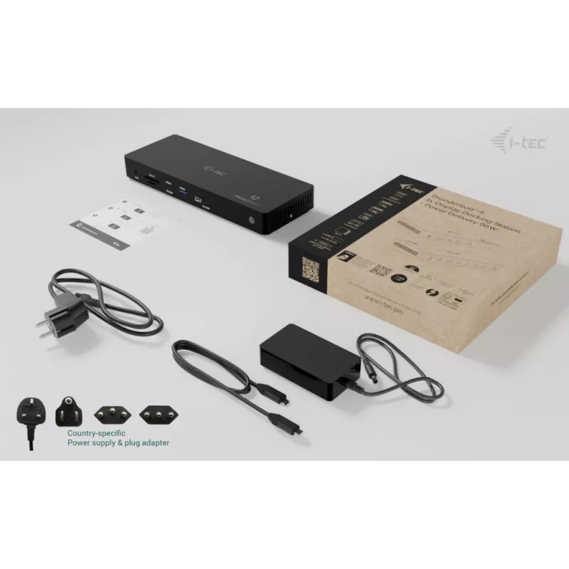 Estación de acoplamiento i-tec Thunderbolt4 Triple Display + Power Delivery 96W