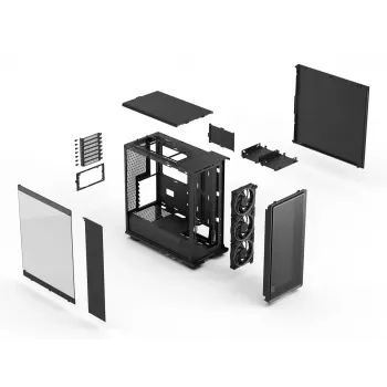 Caja de PC Fractal Design Epoch Negro TG RGB Light Tint Midi Tower Negro