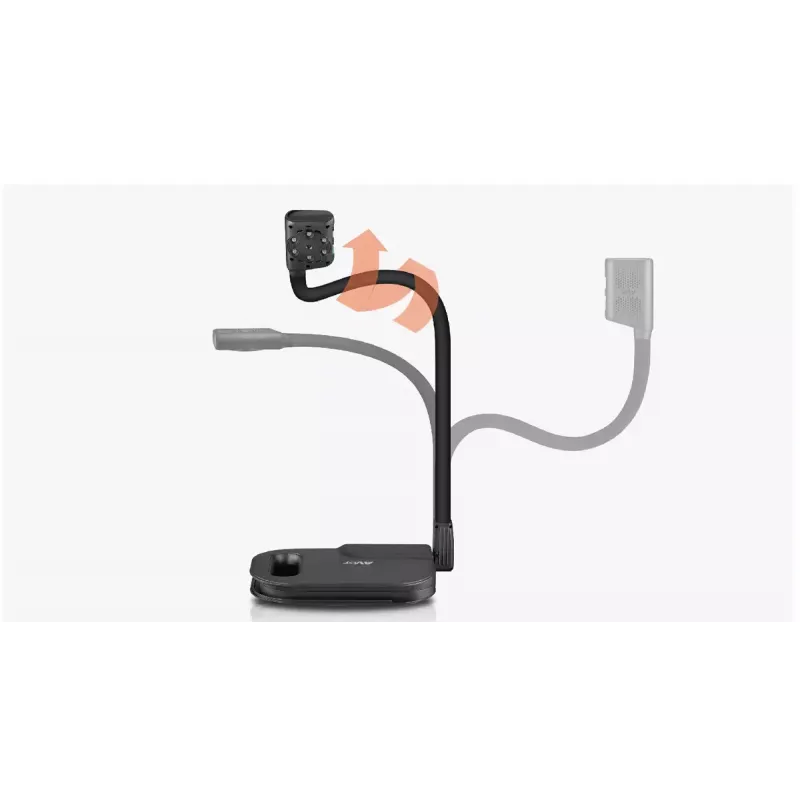 AVer AVerVision U50+ cámara de documentos, 8 MP CMOS, 1080p, 60 fps, zoom digital 16x, USB 2.0, negra