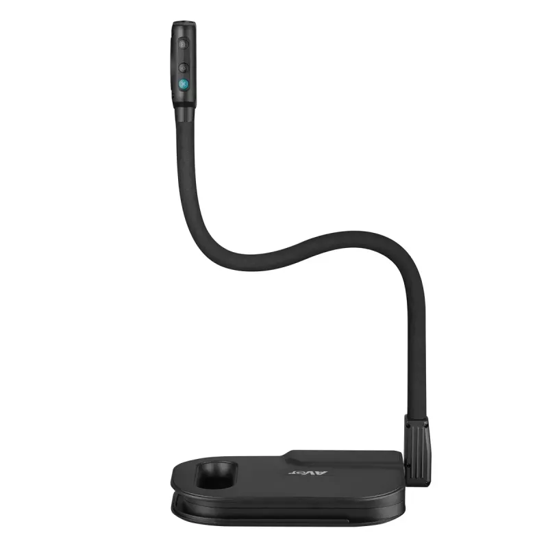 AVer AVerVision U50+ cámara de documentos, 8 MP CMOS, 1080p, 60 fps, zoom digital 16x, USB 2.0, negra