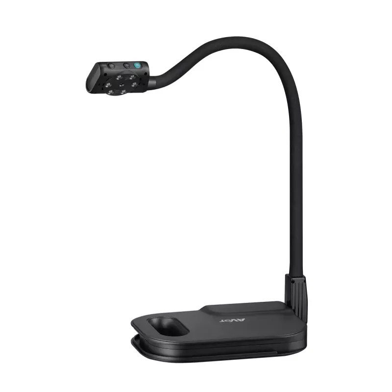 AVer AVerVision U50+ cámara de documentos, 8 MP CMOS, 1080p, 60 fps, zoom digital 16x, USB 2.0, negra