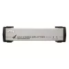 Divisor de audio/vídeo DVI de 4 puertos ATEN, DVI, 4x DVI-I, 1920 x 1200 píxeles, negro, plata, metal, Full HD