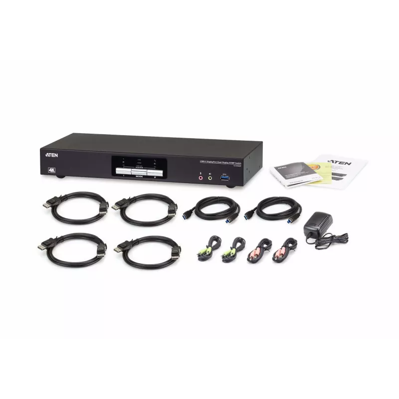 Switch KVMP ATEN 2P USB3.0 DisplayPort Dual View