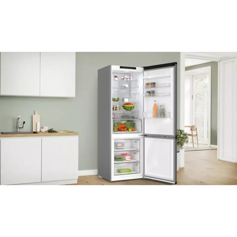 Frigorífico combi Bosch Serie 4 KGN49OCAF, independiente, 440 L de volumen total, antracita, No Frost