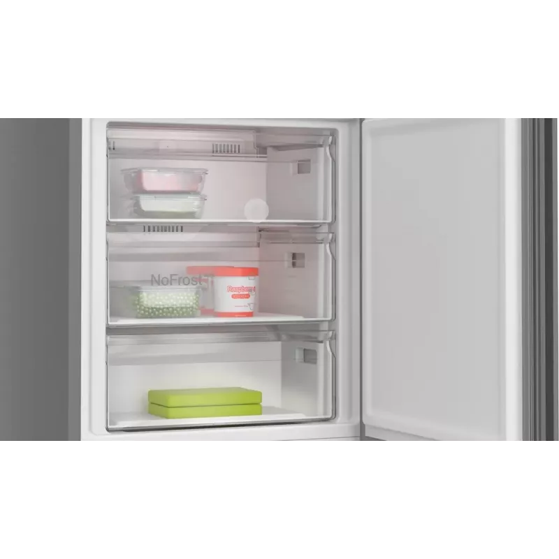 Frigorífico combi Bosch Serie 4 KGN49OCAF, independiente, 440 L de volumen total, antracita, No Frost