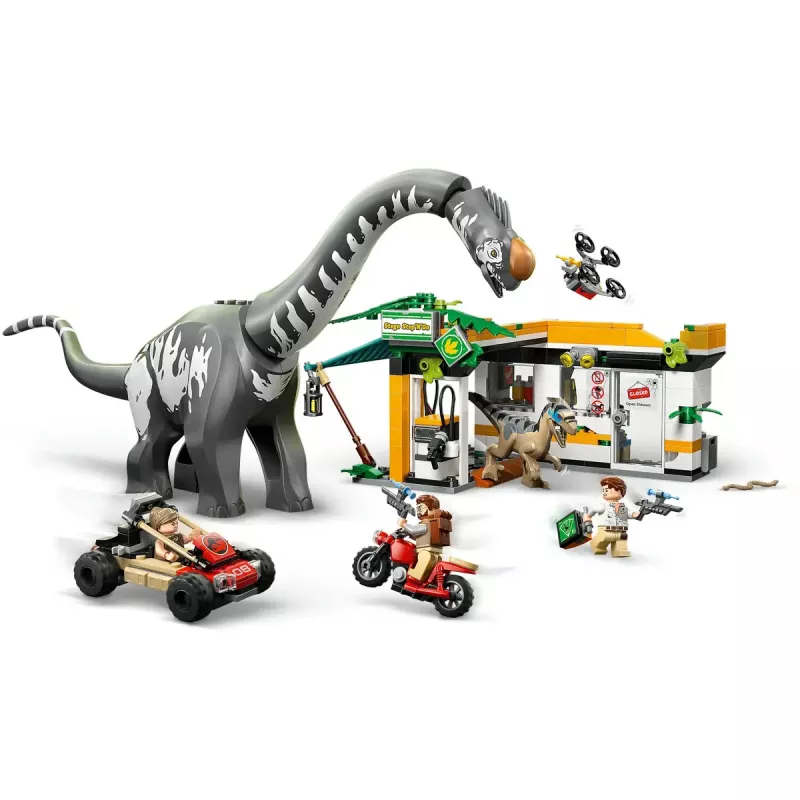 Set LEGO Jurassic World 76973 — Raptor y Titanosaurus con 3 figuras, 582 piezas, a partir de 7 años