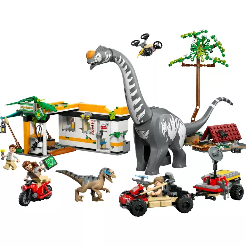 Set LEGO Jurassic World 76973 — Raptor y Titanosaurus con 3 figuras, 582 piezas, a partir de 7 años