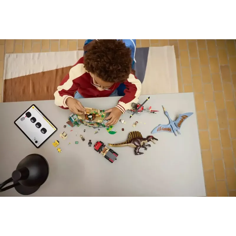 LEGO Jurassic World Air Mission con Quetzalcoatlus y Spinosaurus 76976 – 984 piezas, 4 minifiguras, edad 8+