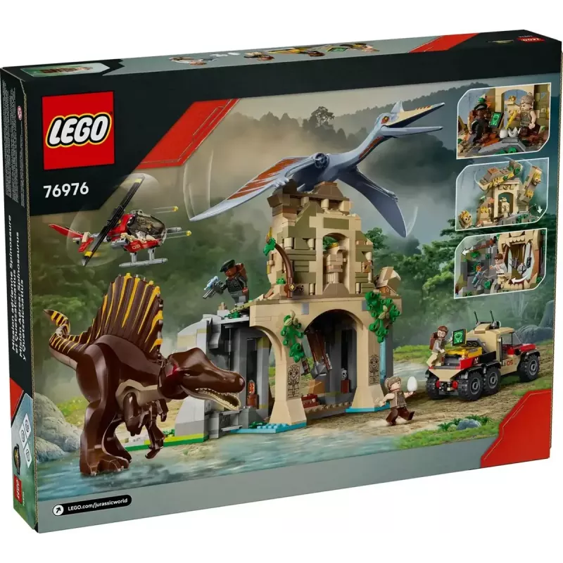 LEGO Jurassic World Air Mission con Quetzalcoatlus y Spinosaurus 76976 – 984 piezas, 4 minifiguras, edad 8+