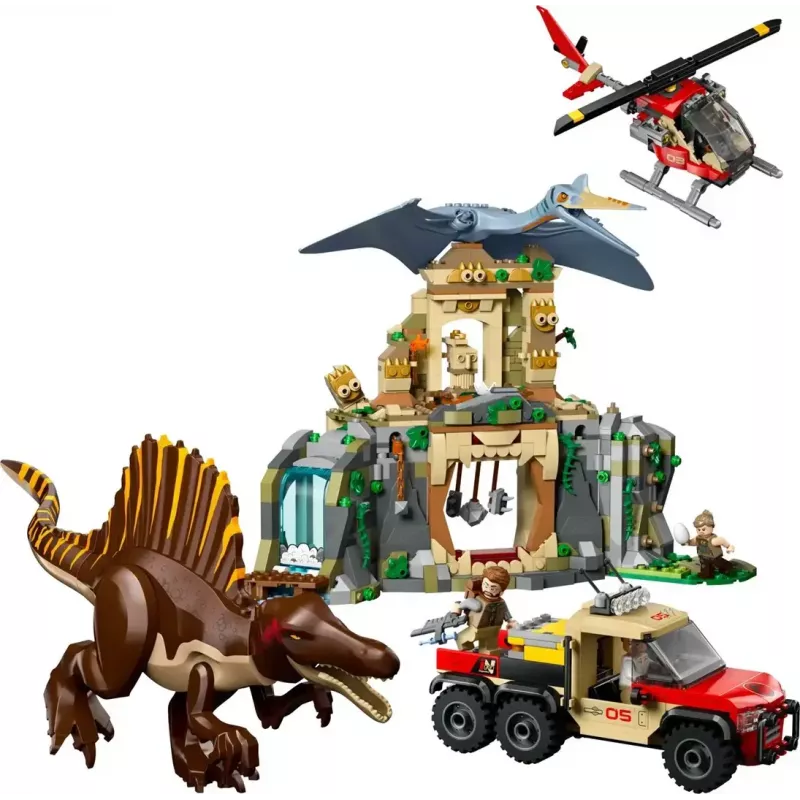 LEGO Jurassic World Air Mission con Quetzalcoatlus y Spinosaurus 76976 – 984 piezas, 4 minifiguras, edad 8+