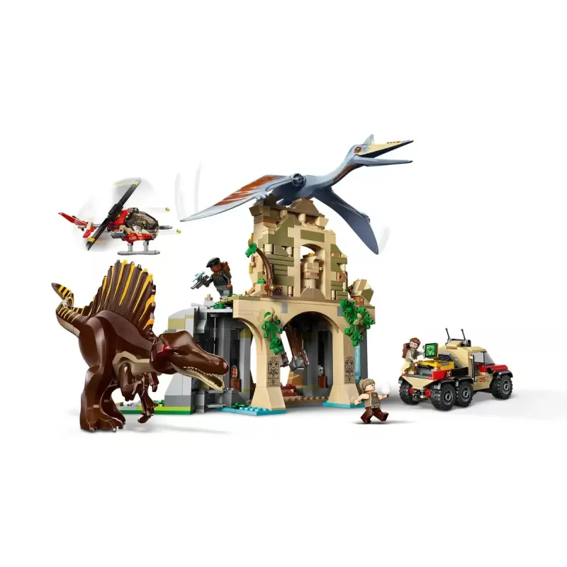 LEGO Jurassic World Air Mission con Quetzalcoatlus y Spinosaurus 76976 – 984 piezas, 4 minifiguras, edad 8+