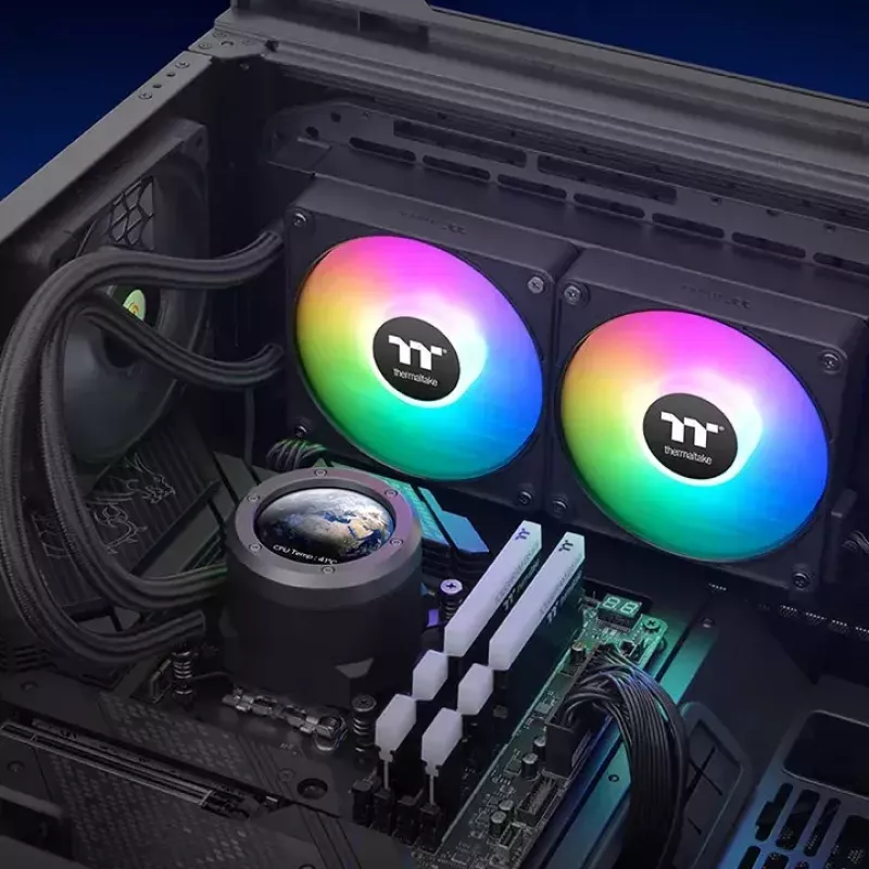 Kit de refrigeración líquida Thermaltake CL-W414-PL12SW-A 12 cm negro