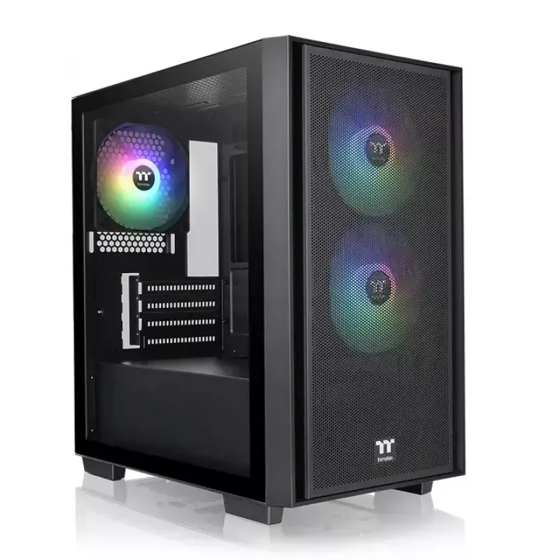 Caja para PC Thermaltake Versa H16 TG ARGB Micro Tower negra