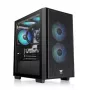 Caja para PC Thermaltake Versa H16 TG ARGB Micro Tower negra