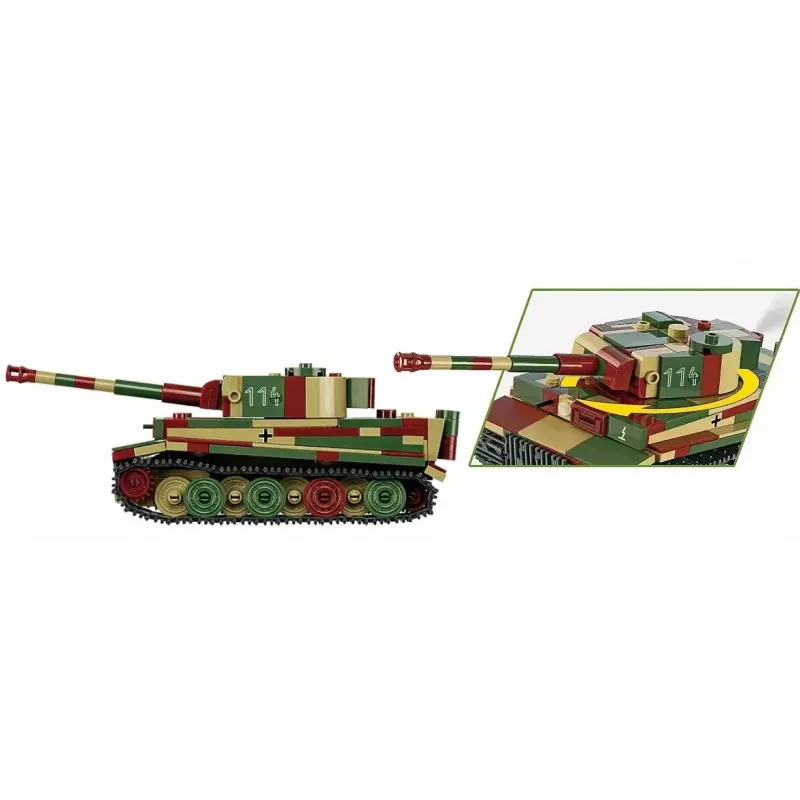 Cobi Pz.Kpfw. VI Tiger Ausf. E set de construcción, 1:48, 422 piezas