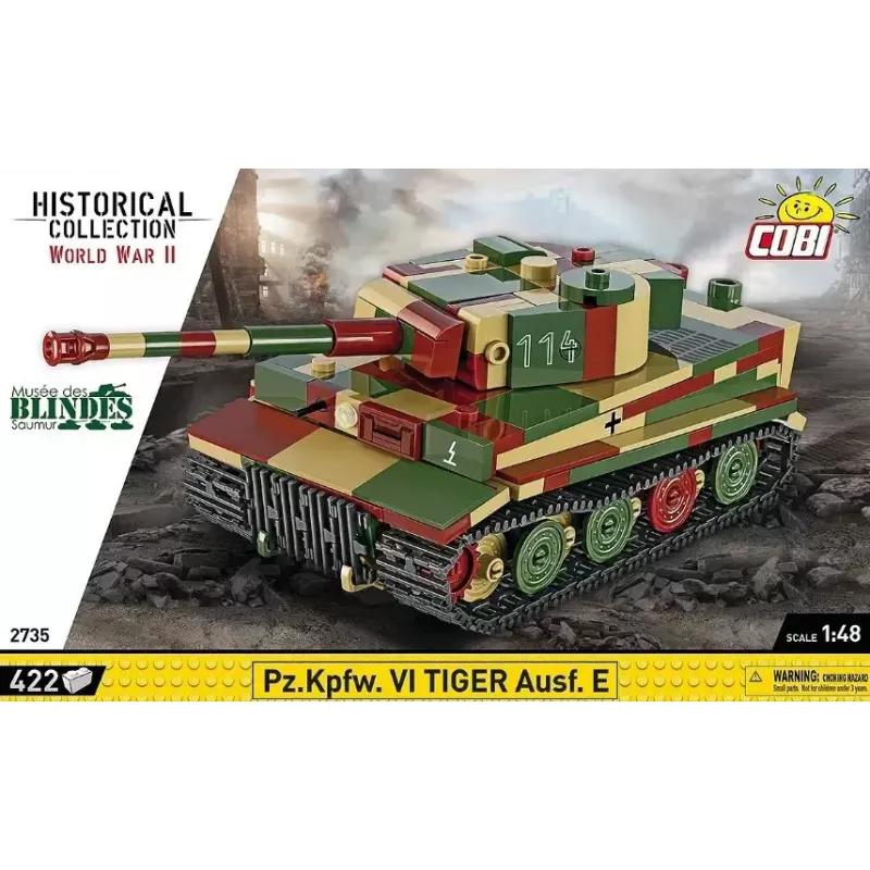 Cobi Pz.Kpfw. VI Tiger Ausf. E set de construcción, 1:48, 422 piezas