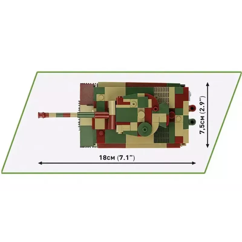 Cobi Pz.Kpfw. VI Tiger Ausf. E set de construcción, 1:48, 422 piezas