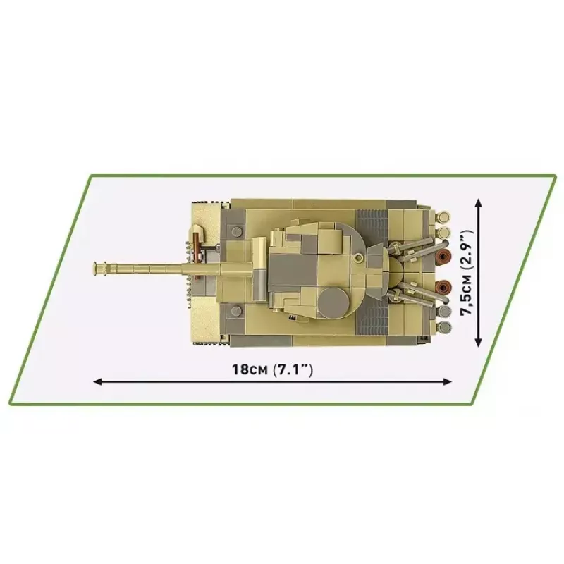 Set de construcción Cobi Panzer VI Tiger I 442 piezas modelo COIB-2734