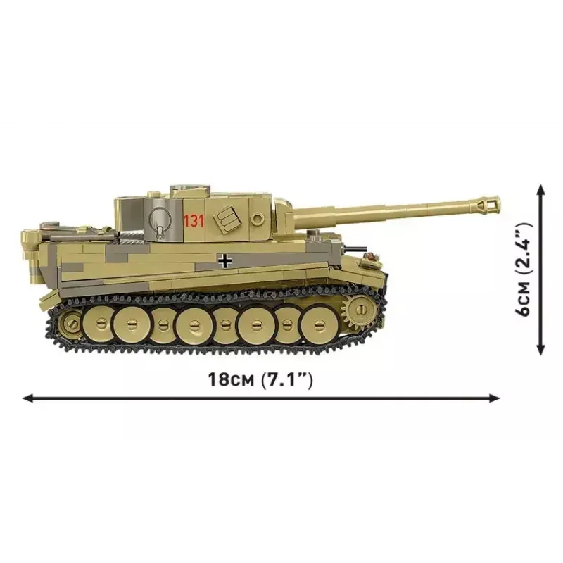 Set de construcción Cobi Panzer VI Tiger I 442 piezas modelo COIB-2734