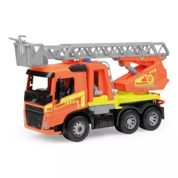 Camión de bomberos de juguete Lena Volvo FMX Vehicle Worxx con escalera, modelo 04625