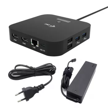 Adaptador USB-C Dual HDMI ITEC C31DUALHDMIDPD100 — dual HDMI 4K@60Hz, USB-C Power Delivery 100W