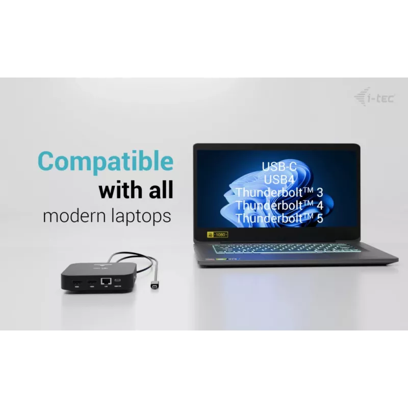 Adaptador USB-C Dual HDMI ITEC C31DUALHDMIDPD100 — dual HDMI 4K@60Hz, USB-C Power Delivery 100W
