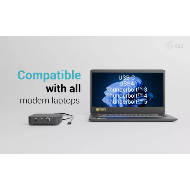 Adaptador USB-C DisplayPort a Dual-HDMI ITEC C31TRIPLEVIDEODPPRO 4K 60Hz, 100W Power Delivery