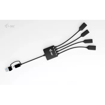 Hub de cables USB-C/USB-A i-tec 4 puertos (2x USB-C, 2x USB-A)
