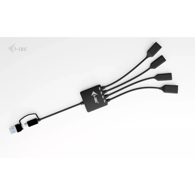 Hub de cables USB-C/USB-A i-tec 4 puertos (2x USB-C, 2x USB-A)