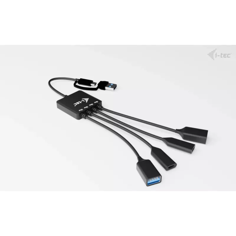 Hub de cables USB-C/USB-A i-tec 4 puertos (2x USB-C, 2x USB-A)