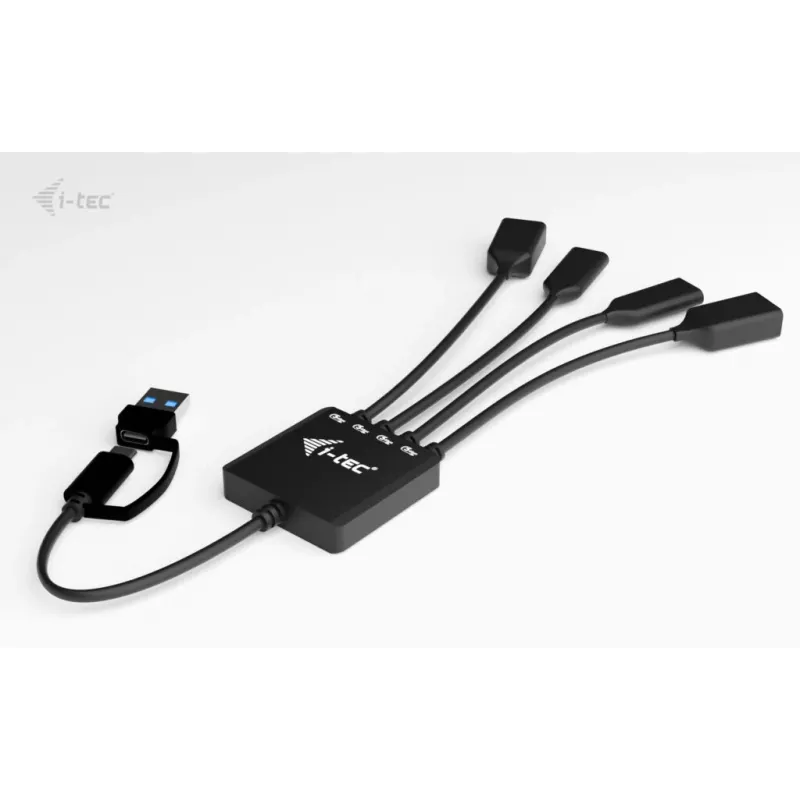 Hub de cables USB-C/USB-A i-tec 4 puertos (2x USB-C, 2x USB-A)