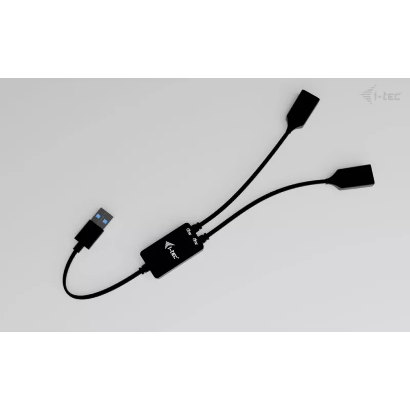 Hub USB-A ITEC U3CBLHUB2A — 2 puertos, USB 3.0 hasta 5 Gbit/s