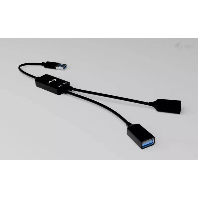 Hub USB-A ITEC U3CBLHUB2A — 2 puertos, USB 3.0 hasta 5 Gbit/s