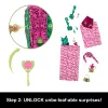 Set de juego Monster High Skulltimate Secrets Garden Mysteries, muñeca Venus McFlytrap con más de 19 sorpresas