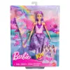 Muñeca Barbie set de moda fantástica con accesorios, incluyendo cola de sirena, alas de hada y collares