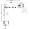 Soporte de mesa para monitor ART RAMM L-01XS para 1 pantalla LED/LCD de 13–32