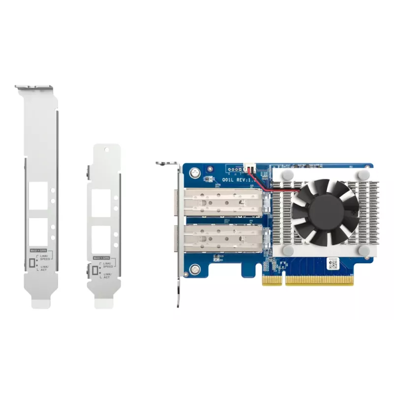 Tarjeta de red QNAP Dual-Port 10GbE SFP+ QXG-10G2SF-NXE PCI Express cableada