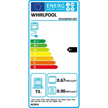 Whirlpool WOI5S8HM1SXA 73 L negro, acero inoxidable