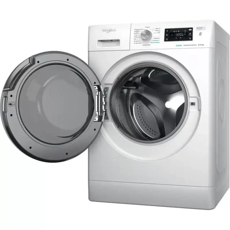 Lavadora secadora WHIRLPOOL FFWDB 864489 SV EE carga frontal 6 kg 1400 rpm blanca
