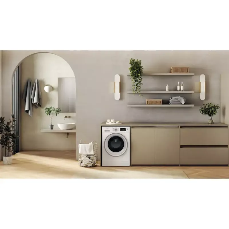 Lavadora secadora WHIRLPOOL FFWDB 864489 SV EE carga frontal 6 kg 1400 rpm blanca